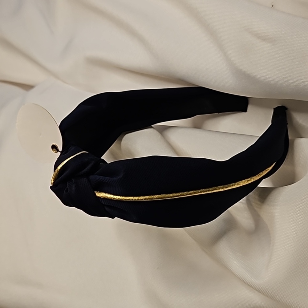 Navy blue turban headband